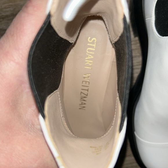 Stuart weitzman- Above Ankle leather slip on Boots. 2” heel. Size-6.5 - Picture 5 of 9